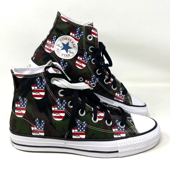 Converse Ctas Pro All Star High Top Green Men’s Canvas Sneakers Size A02413C - Picture 2 of 9
